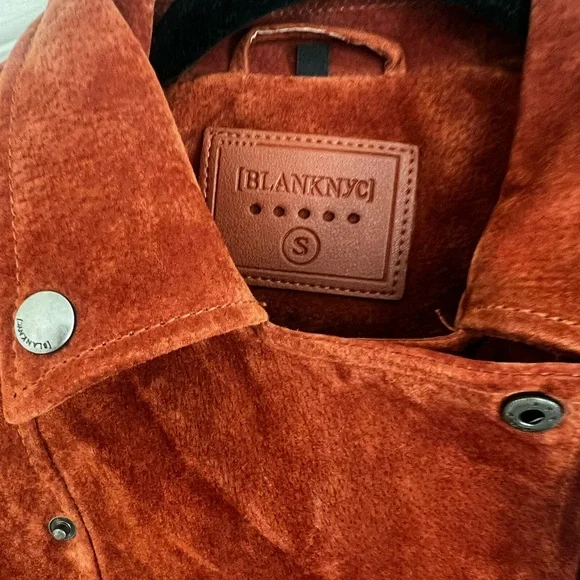 ☄️Blank NYC Women's Suede Moto Jacket - Rich Rust - Picture 3 of 5